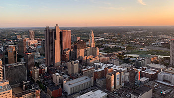 Columbus, Skyline, Travels, Emerging HD wallpaper