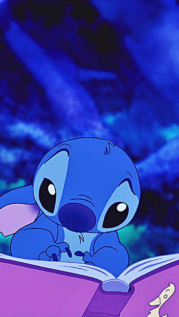 Stitch reading, The Ugly Duckling HD phone wallpaper