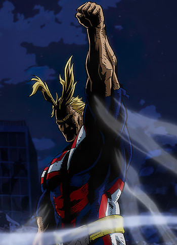 All might, sky, Boku_no_hero, all_might, art, toshinori, anime HD phone wallpaper