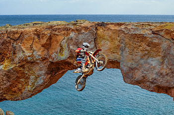 Motorcycle, motocross, arc, sports HD wallpaper