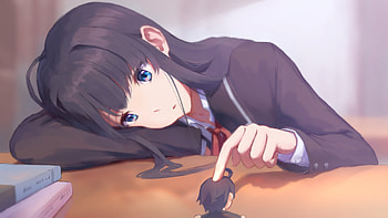 Yahari Ore No Seishun Love Comedy Wa Machigatteiru, Anime, My Teen Romantic Comedy Snafu, Black Hair, Blue Eyes, Hachiman Hikigaya, Long Hair, School Uniform, Yukino Yukinoshita HD wallpaper