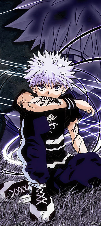 Killua Zoldyck, Anime, Hunter x Hunter, aura farming HD phone wallpaper