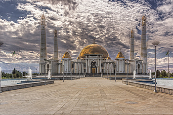 Mosques, Ashgabat, Turkmenistan, Religious, Mosque HD wallpaper