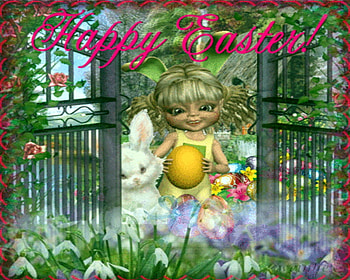 happy easter, dolls, doll, easter egg, framed, garden, easter HD wallpaper