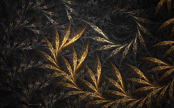 Abstract, Gold Leaf HD wallpaper