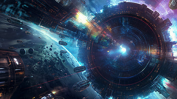 Hyperspace Gateway - Sci-Fi Spaceship, Sci Fi, spaceship HD wallpaper