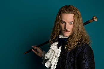 Versailles (2015), evan williams, chevalier de lorraine, man, tv series, actor, versailles HD wallpaper
