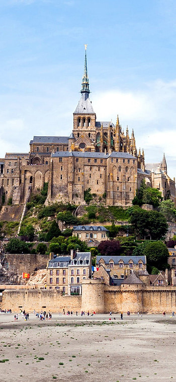 Mont Saint Michel, Travels HD phone wallpaper