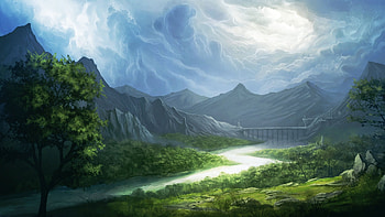 Middle Earth Art, Middle, Earth, Fantasy, Art HD wallpaper