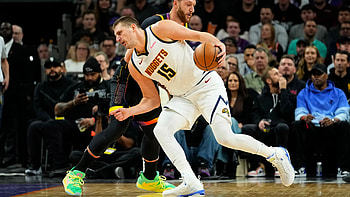 Denver Nuggets NBA Action: Nikola Jokić, basketball, NBA, Denver Nuggets, Nikola Jokić HD wallpaper