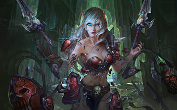 Chenbo Fantasy Art, league-of-legends, games, anime, anime-girl, chenbo HD wallpaper