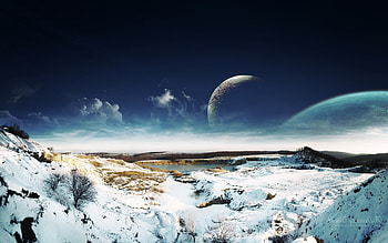 Sky Snow Landscape, sky, snow, landscape, nature HD wallpaper