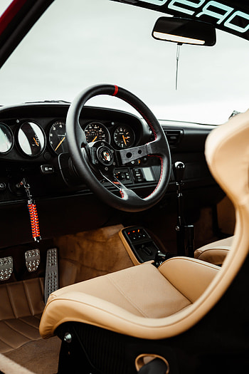 Porsche, Interior, Cars, Car, Steering Wheel, Rudder, Salon, Porsche Carrera Rs HD phone wallpaper