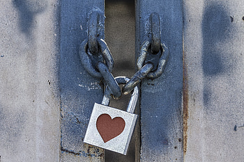 Love, Lock, Heart, Closed, It's Locked, Chain HD wallpaper