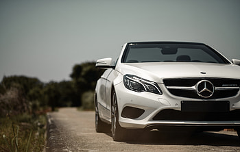 Cars, Car, Front View, Machine, Cabriolet, Mercedes, Mercedes-Benz E200 HD wallpaper