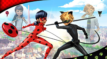 Ladybug and Cat Noir, Cat Noir, Cartoon, Cartoon Characters, Ladybug, TV Show HD wallpaper