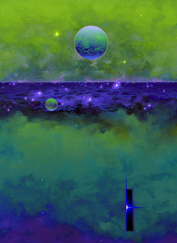 Art, Universe, Bright, Starry Sky, Planet HD phone wallpaper