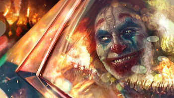 Joker Smile City Burn, joker, superheroes, artwork, artist HD wallpaper