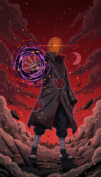 Obito Uchiha — Kamui Rift, Obito Uchiha, Naruto, Anime HD phone wallpaper