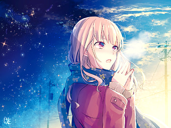 Anime, girl, CG, art HD wallpaper