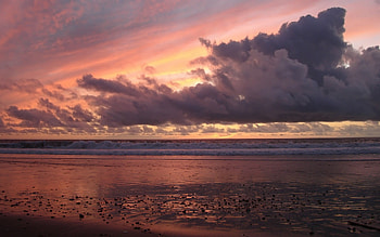 Heaven is a place an Earth, sea, beautiful, nature, sunset HD wallpaper