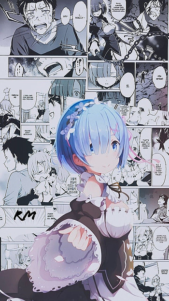 Rem, graph, mouth, anime HD phone wallpaper