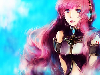 Megurine Luka, blue, black, luka, awesome, song, heads, cute, vocaloid, beauty, nice, music, vocaloids, female, program, blue eyes, girl, headset, beautiful, pink hair, diva, pink, anime, pretty, cool, megurine, idol, virtual, virtual diva, realistic HD wallpaper
