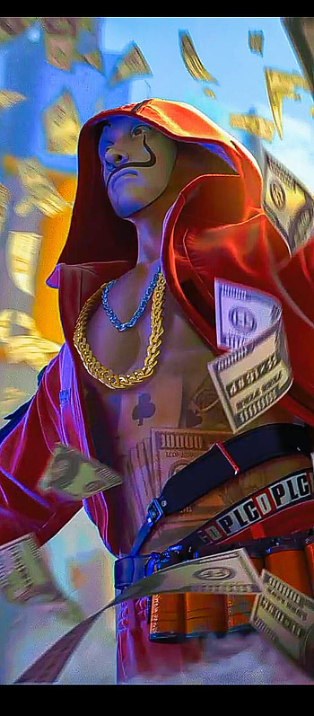Money heist, magenta, art HD phone wallpaper