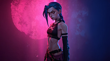 Jinx Beautiful Chaos, jinx-league-of-legends, league-of-legends, games, ai, artwork, digital-art, video-games HD wallpaper