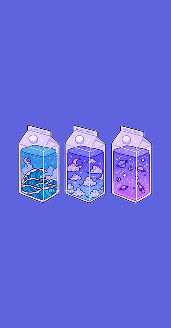 Midnight Drink, Anime, Cute, Night, Kawaii HD phone wallpaper