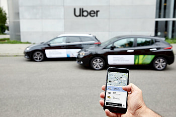 Uber Electric Cars, Berlin Pilot Project, Sustainable Ride-hailing, Eco-friendly Initiative HD wallpaper