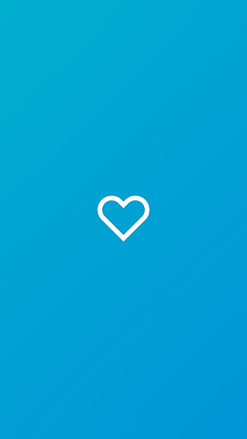 Blue Heart, Heart, Background HD phone wallpaper