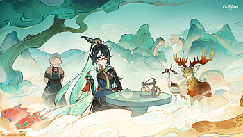Xianyun & Madame Ping in Genshin Impact – Stunning Fantasy, Xianyun (Genshin Impact), Madame Ping, Genshin Impact HD wallpaper