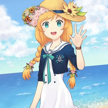 Hey There :), blond hair, blouse, blonde, long hair, dress, beauty, nice, flower, , happy, blonde hair, adorable, hat, ocean, female, blossom, sweet, sea, smiling, blond, scene, smile, ribbon, girl, beautiful, kawaii, anime girl, anime, pretty, lovely HD wallpaper