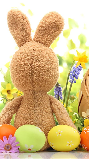 Easter, Rabbit Toy HD phone wallpaper