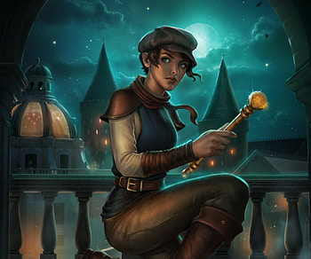 A Tangle of Sleuth and Thief, fantasy, woman HD wallpaper