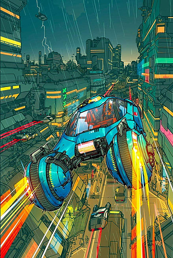 cyberpunk, anime, blade runner HD phone wallpaper
