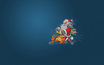 Santaman, udolph, drawing, christmas, joke, santa HD wallpaper