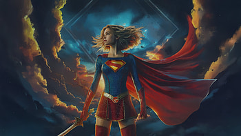 Supergirl The Radiant Heroine, supergirl, superheroes, artwork, art, digital-art HD wallpaper