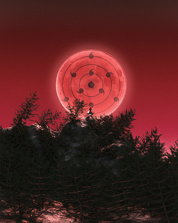UCHIHA MADARA, atmosphere, naruto, sasuke, sky, sharingan, Anime HD phone wallpaper