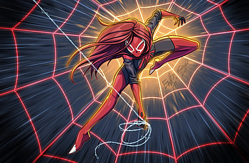 Scarlet MJ, superheroes, deviantart HD wallpaper