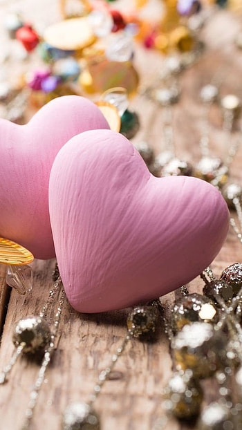 Love , Pink Heart HD phone wallpaper