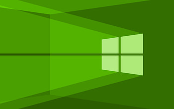 Windows 10 lime logo, lime abstract background, minimalism, Windows 10 logo, Windows 10 minimalism, Windows 10 HD wallpaper