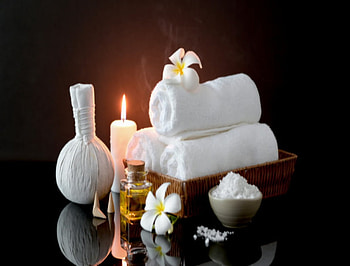 Spa - set, Candle, Oil, Towel, Spa HD wallpaper