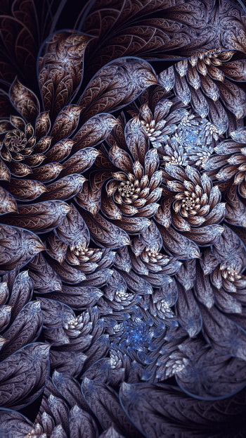 Fractal, swirl, artwork HD phone wallpaper