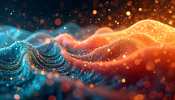 mesmerizing Waves: Ultra of Colorful Particles, texture, Abstract, wave, glow, particle HD wallpaper