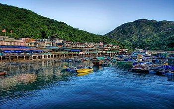 Landscape, Sea, Boats HD wallpaper