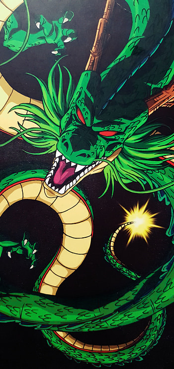 Dragon ball sheng, art, green, dragon ball, anime HD phone wallpaper