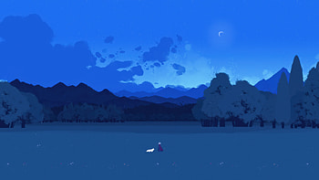 Neva, artist, artwork, art, digital-art, ai, mountains, minimalism HD wallpaper