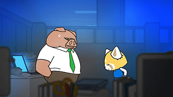 Aggretsuko, Anime character, Kawaii culture, Red panda HD wallpaper